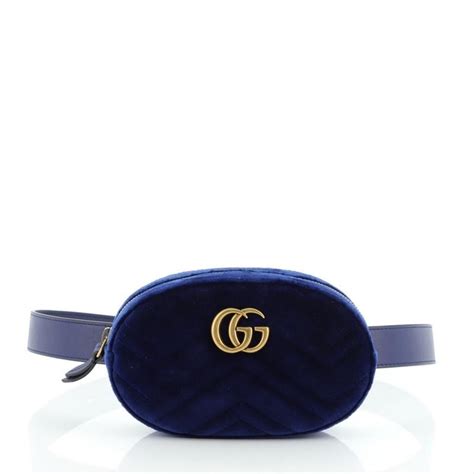 gucci gg marmont velvet blue|Gucci Marmont belt women's.